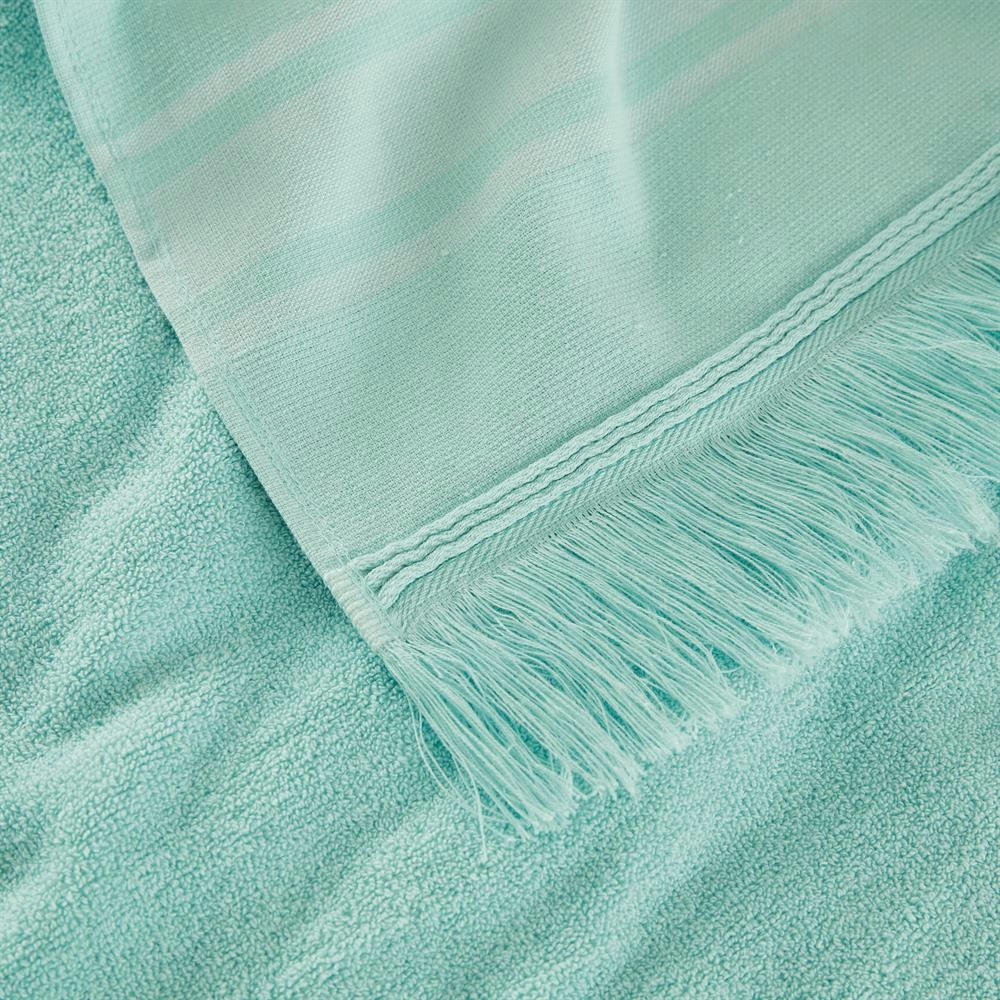 AGADIR - Fouta en coton bleue 90x200 cm