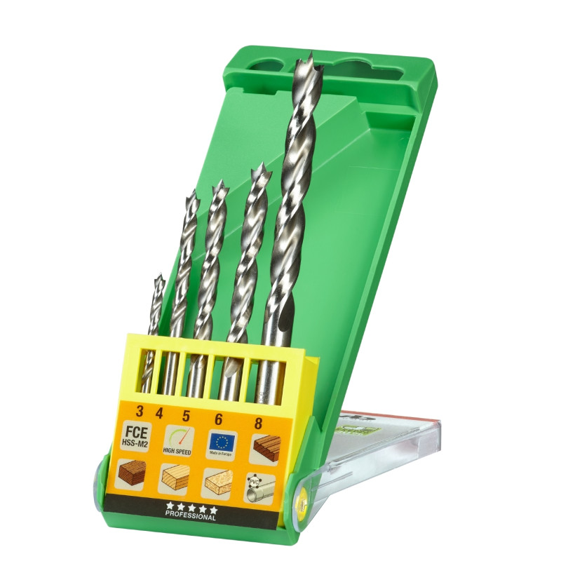 Foret hélicoïdal à bois 5 pièces KWB