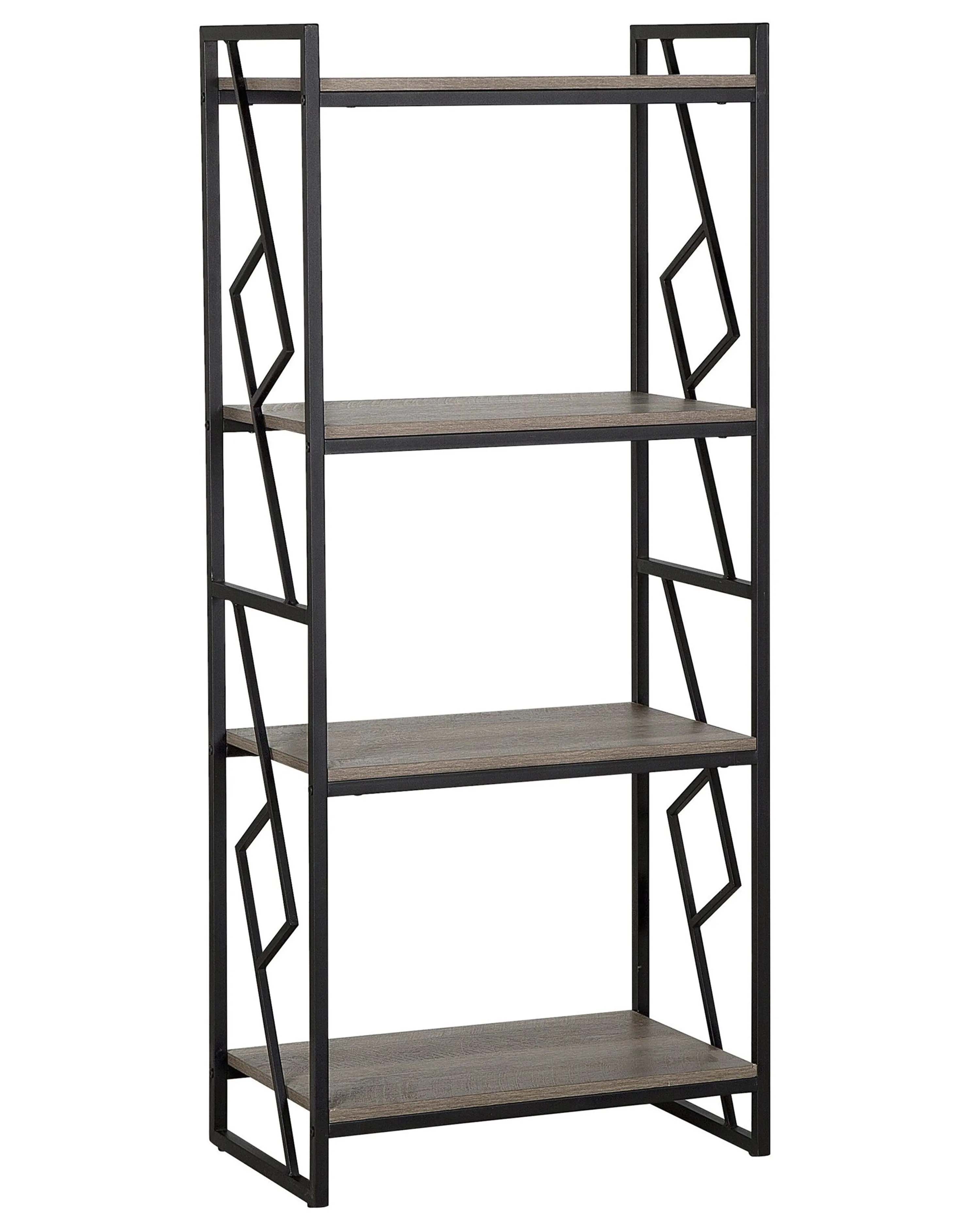 5 Tier Bookcase FORRES 184 cm Brown/ Black