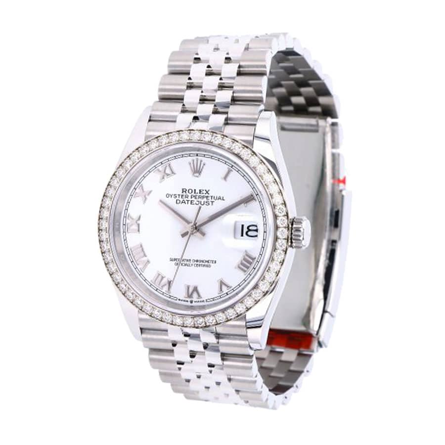 Rolex Datejust 126284RBR “White Roman Dial” Ultra Luxury Clone