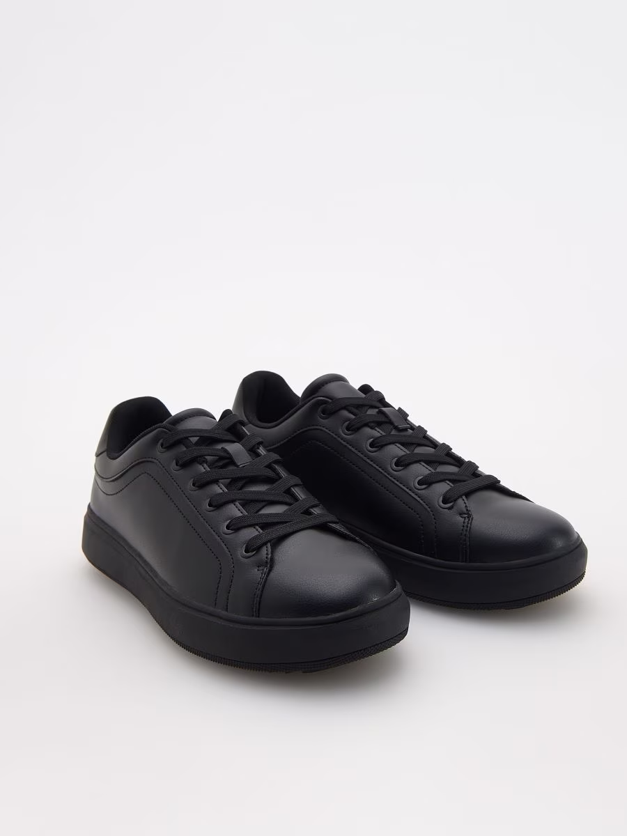 Faux Leather Sneakers