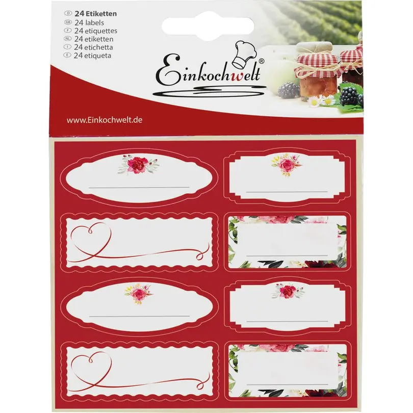 Etiketten 24er-Set Einkochwelt