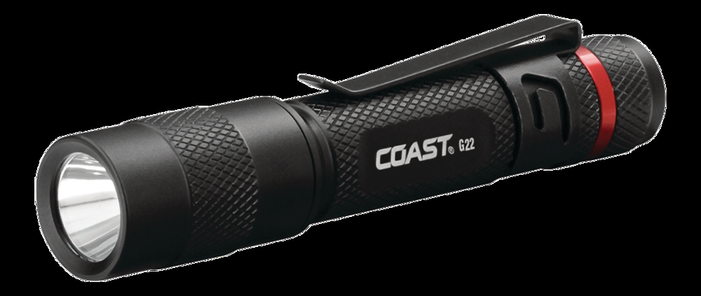 Coast Tri-Colour FL78 435 Lumen Headlamp & G22 100 Lumen Pocket Light Combo Pack, Batteries Included, Black