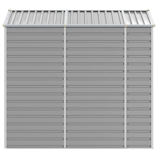 NNEVL Garden Shed Light Grey 191x215x198 cm Galvanised Steel