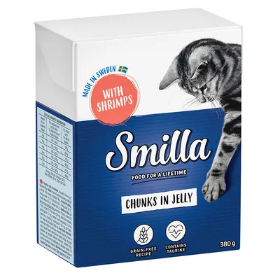 Smilla Chunks Tetra Pak Wet Cat Food Saver Pack 24 x 370g/380g