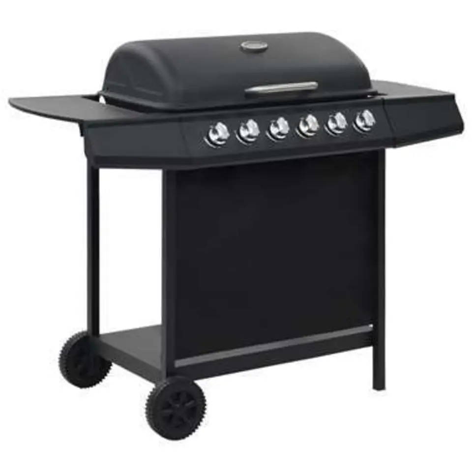 vidaXL - Barbecue - Zwart - Staal