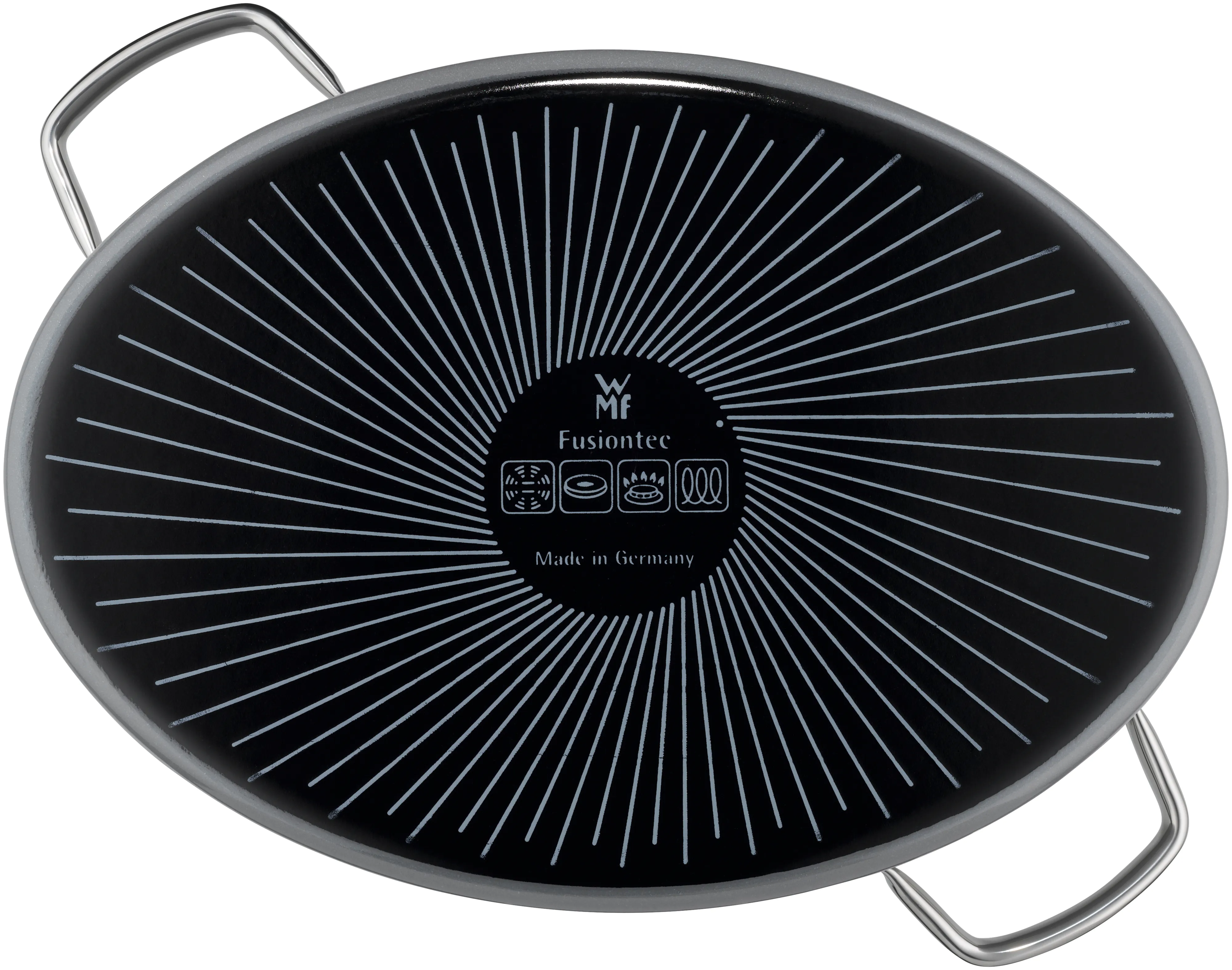 WMF Fusiontec Oval Roaster 36cm Platinum w.lid