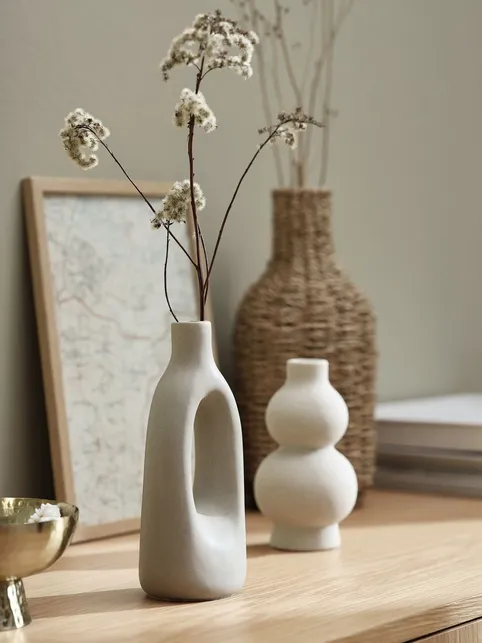 Vase INGEMAR Ø8xH20cm grå