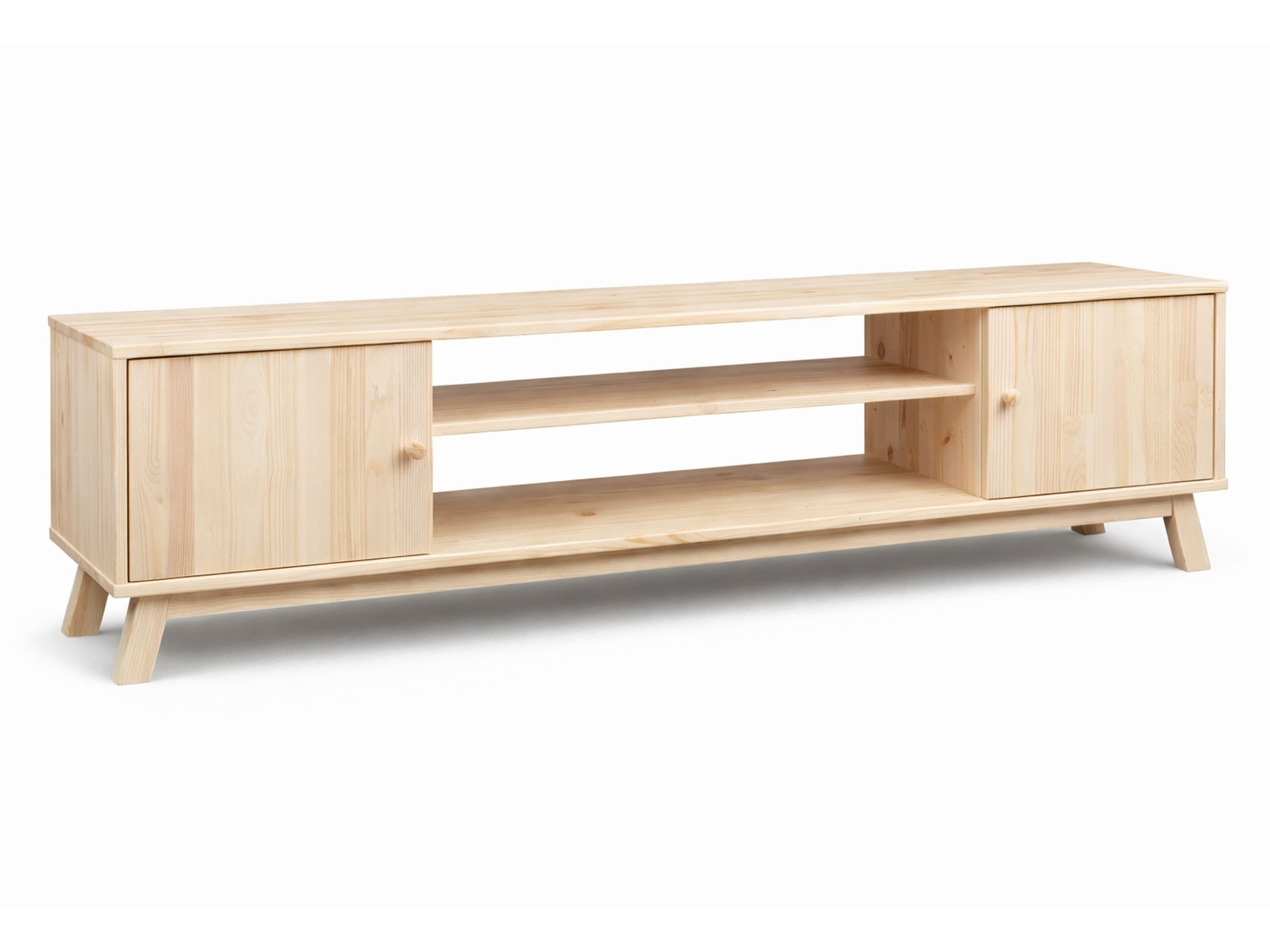 Szafka RTV Oregon wood 200 cm drewniana, kolor sosnowy
