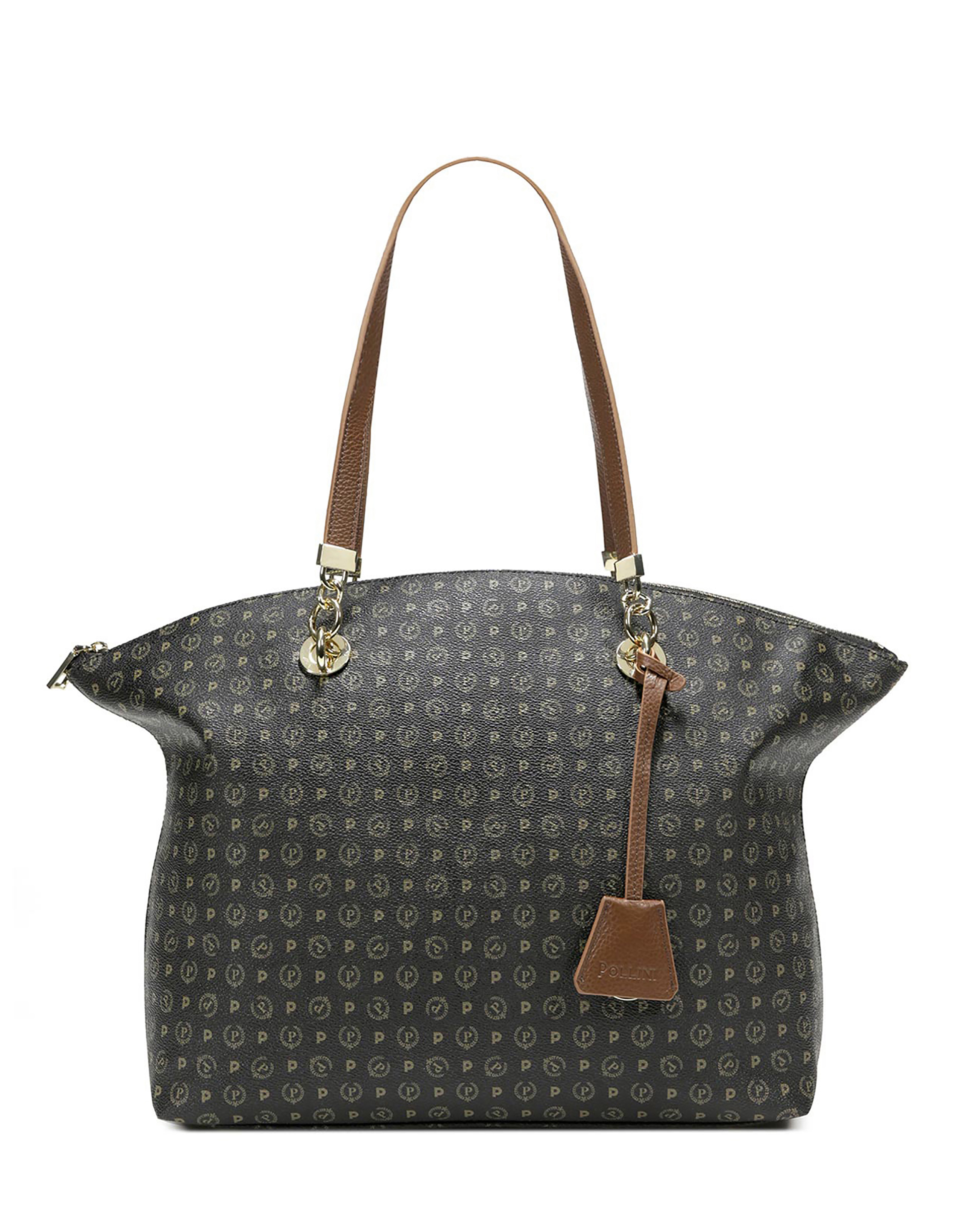 Tote Bag Heritage Logo Classic Nero/marrone