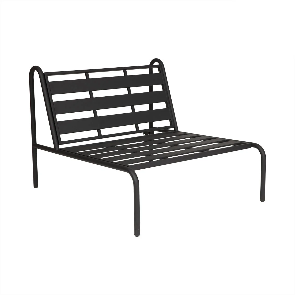 OYOY - Furi Outdoor Lounge Sessel, beige / schwarz