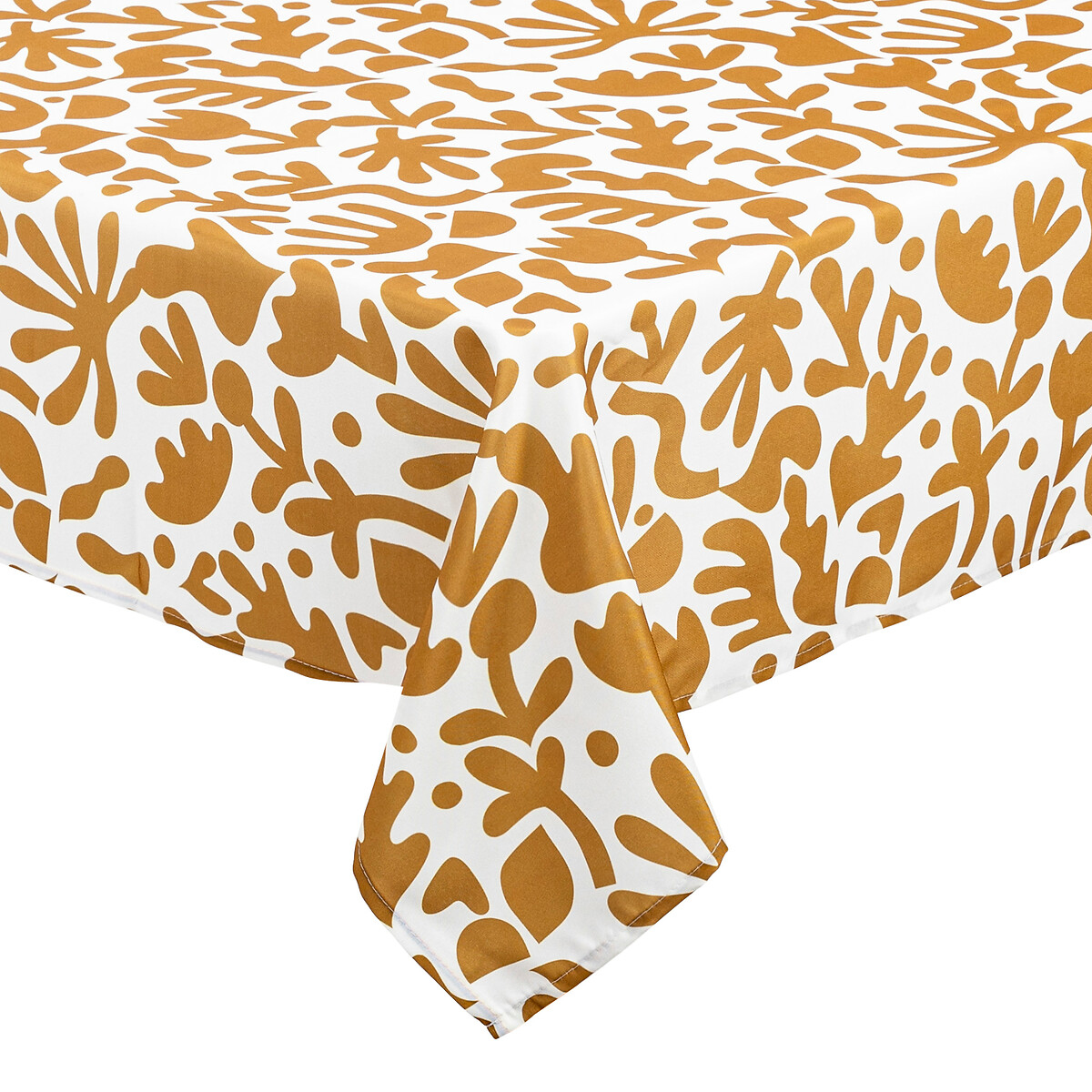 Stain-resistant tablecloth "Jolan" Yellow ochre, 140x240 cm