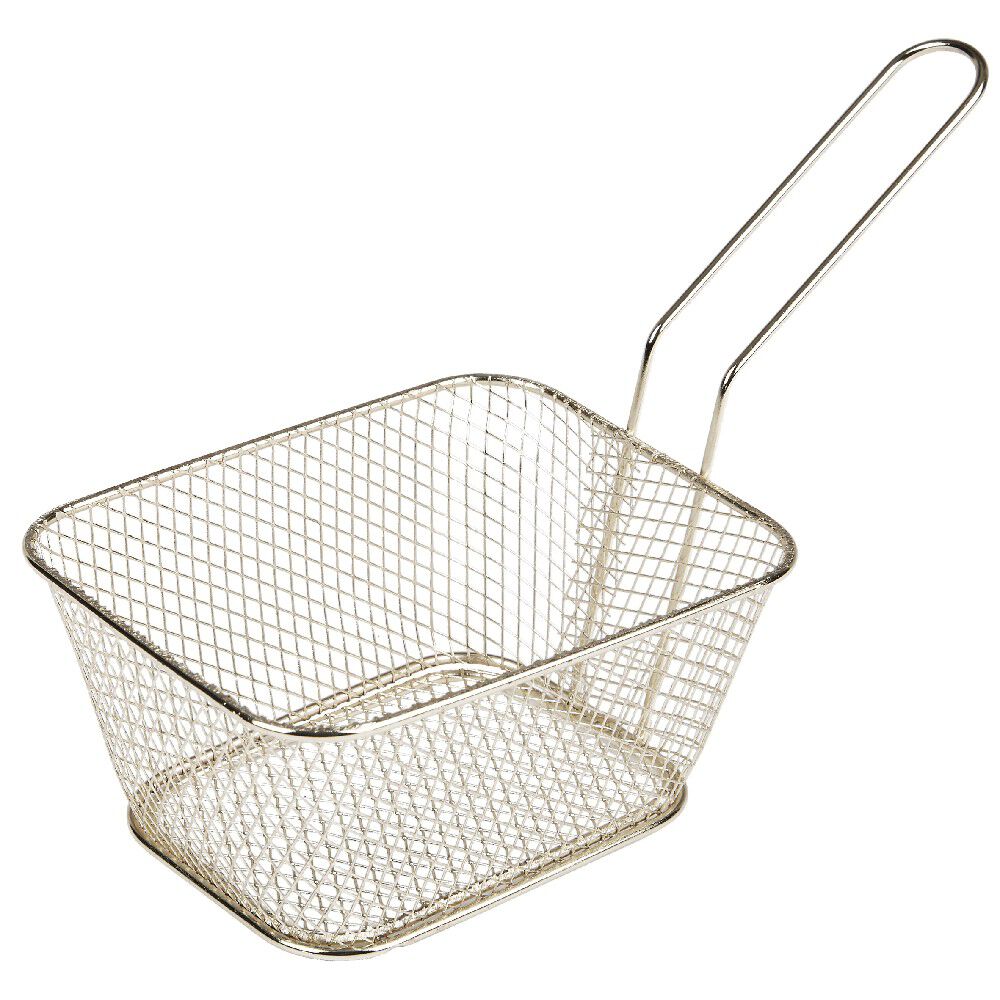 Panier de présentation métal doré ou argenté 24x11xH13,5cm