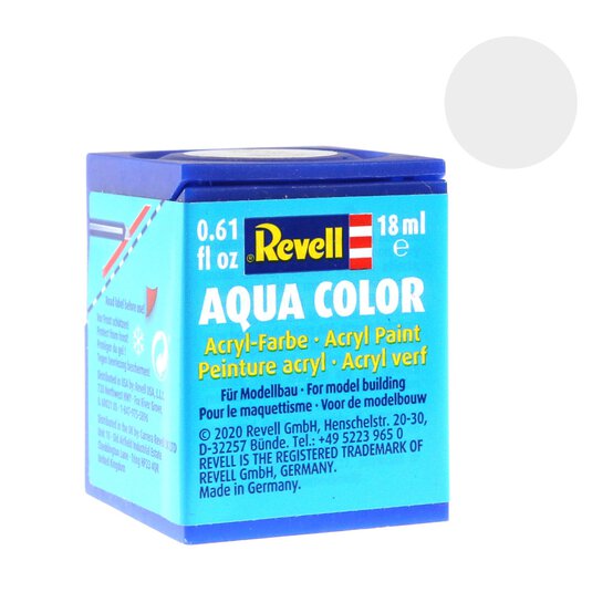 Revell White Gloss Aqua Colour Acrylic Paint 18ml (104)