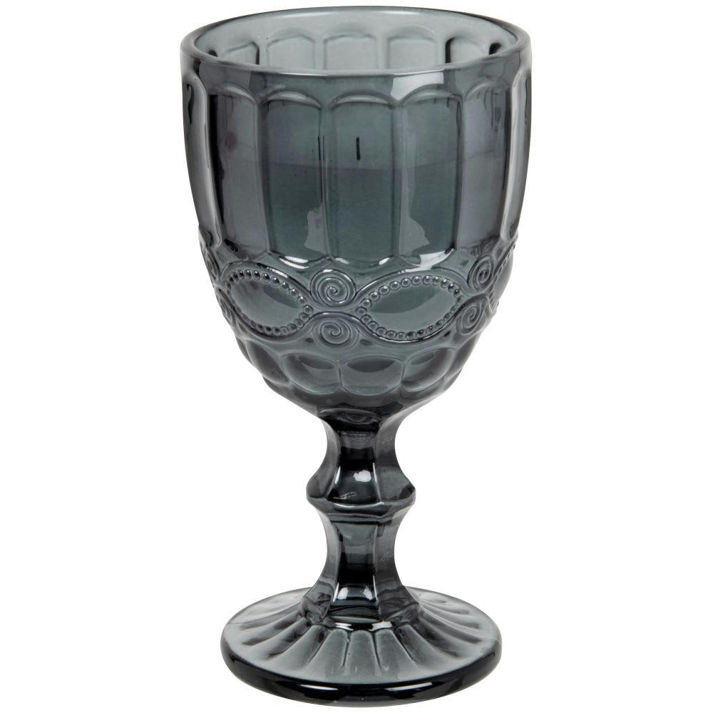HILDA - Bougie parfumée verre à pied noir 160g