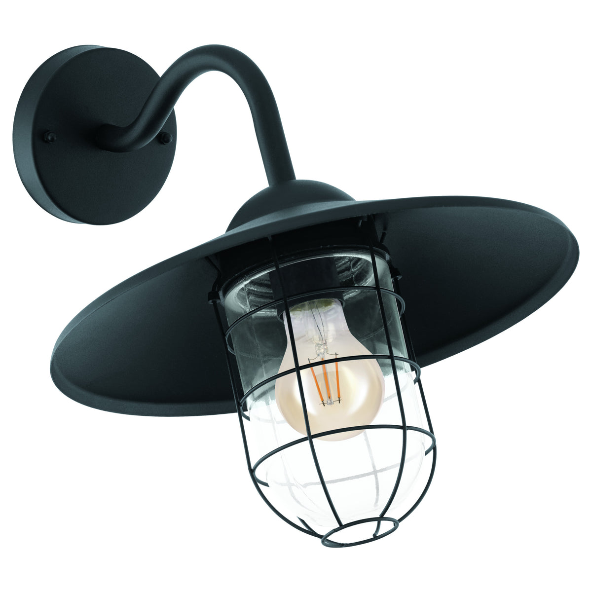 EGLO wandlamp buiten Melgoa - e27 - 30 cm - zwart