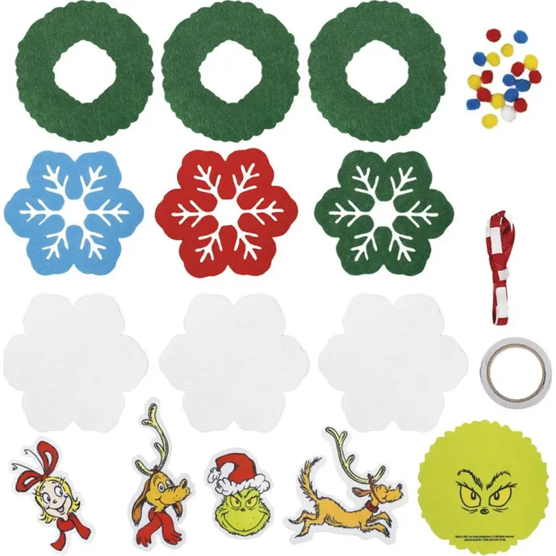 Christbaumschmuck 5er-Set Grinch