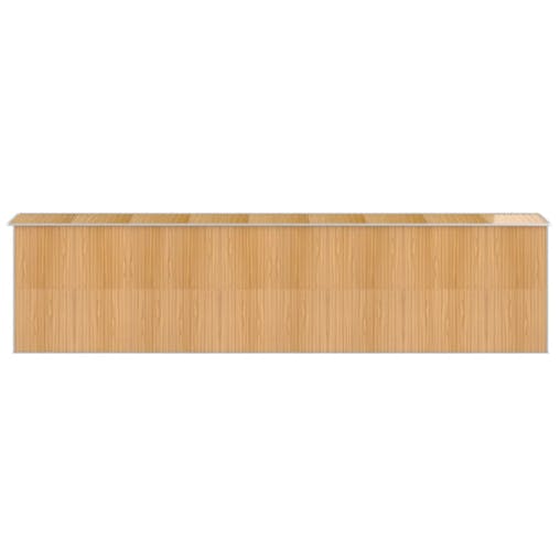 NNEVL Garden Shed Light Brown 192x772x223 cm Galvanised Steel