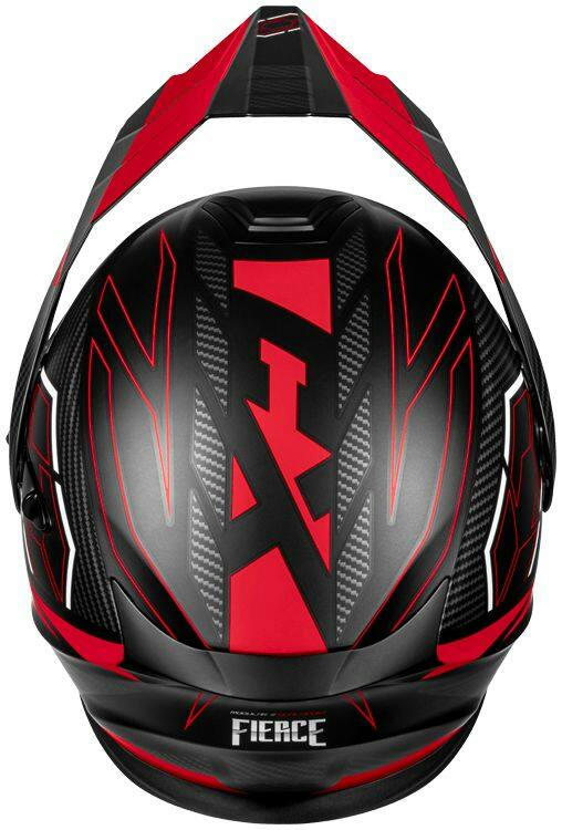 Castle X CX950V2 Fierce Electric Helmet, Black/Red