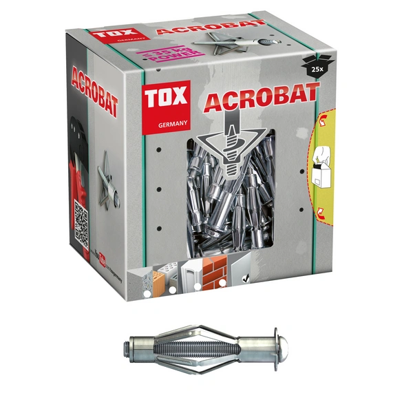 Metall-Hohlraumdübel »STPAK«, Stahl, verzinkt, 25 Stück, ØxL: 10 x 52 mm