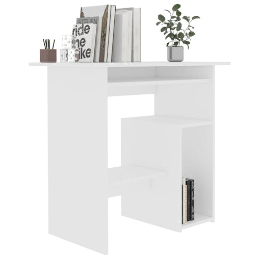 NNEVL Desk White 80x45x74 cm Chipboard