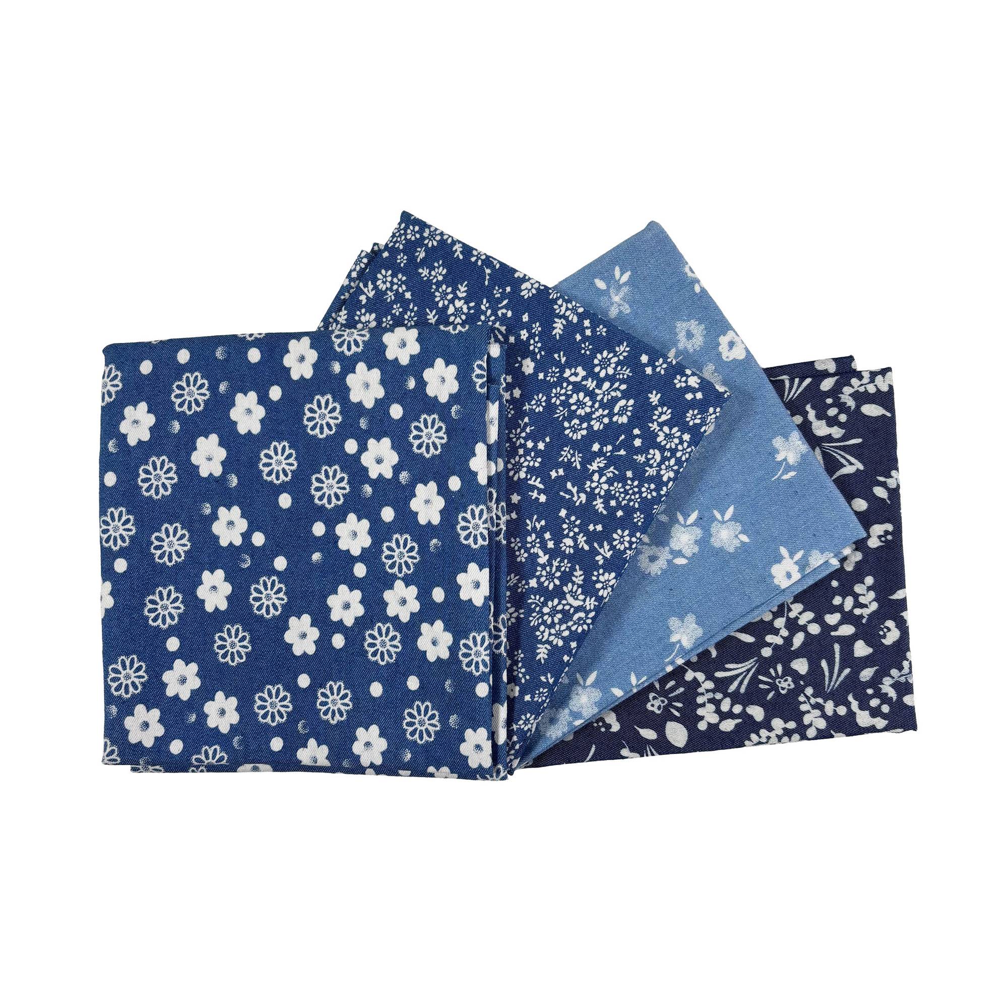 Printed Chambray Fat Quarters 4 Pack