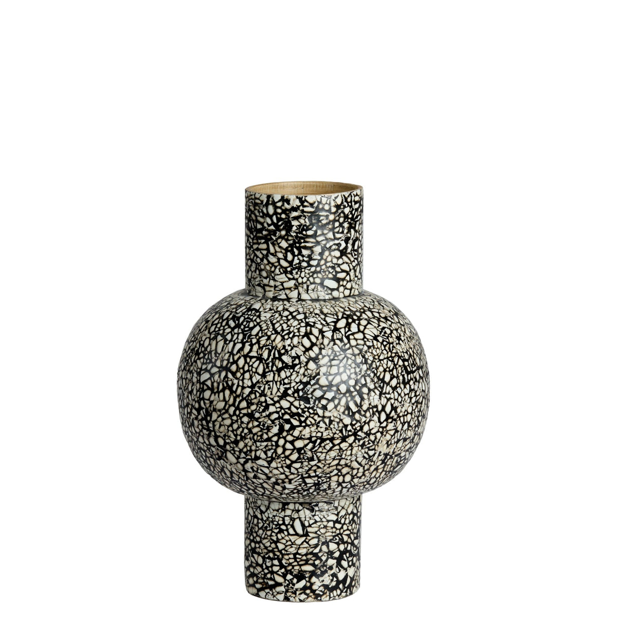 Light & Living vaas Girona - zwart - Ø24cm