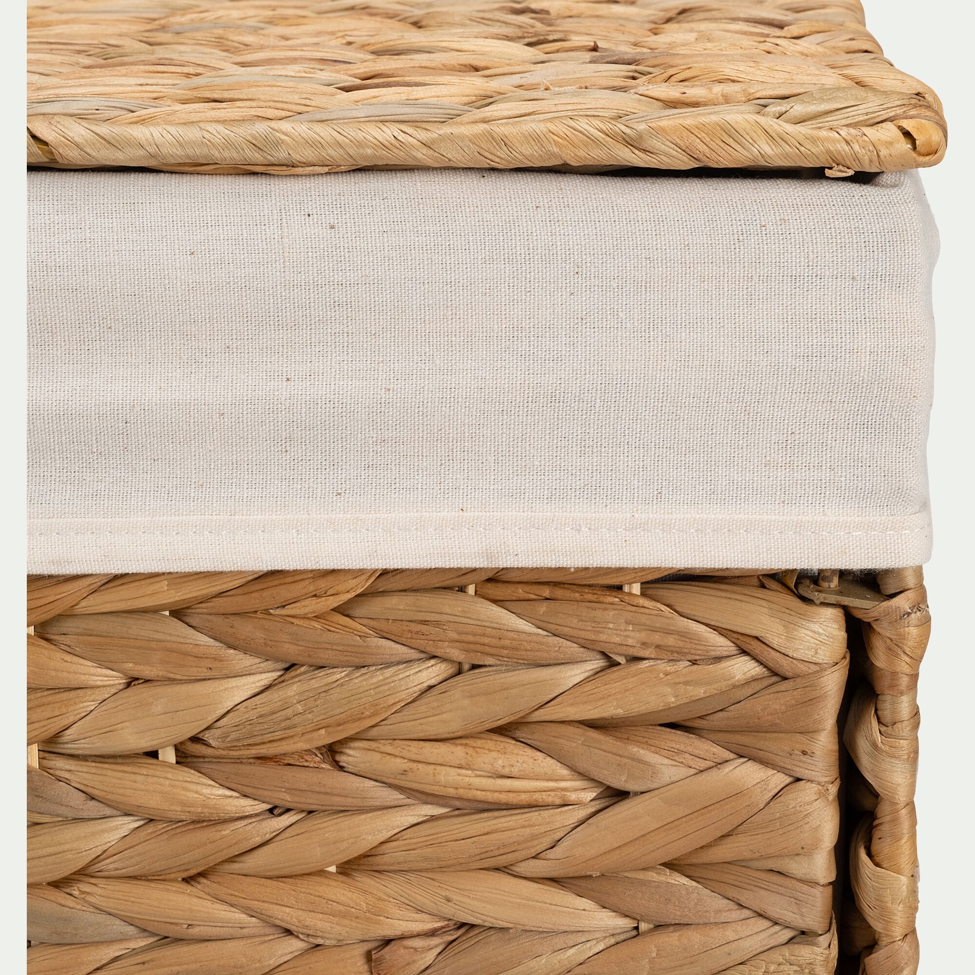 JACINTHE - Panier en jacinthe d'eau H60xL50cm - naturel