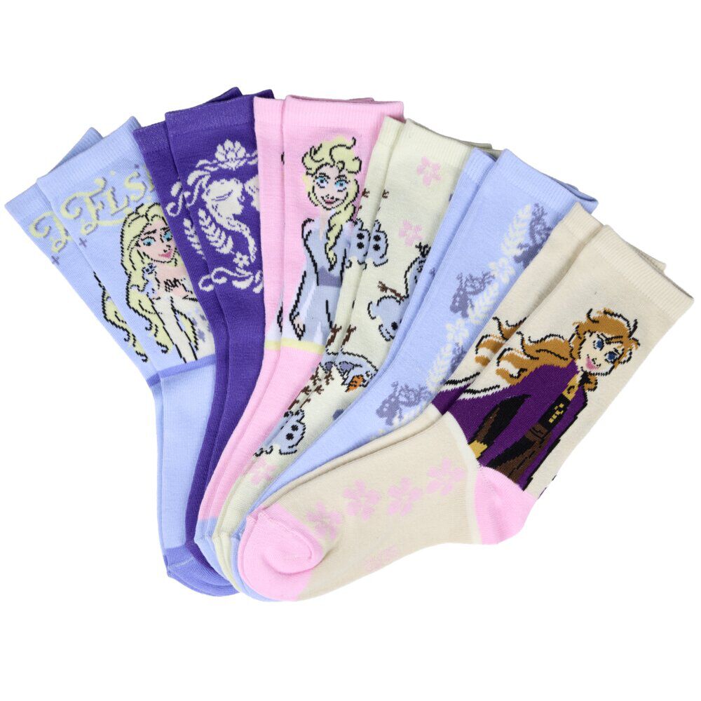 Chaussettes enfant x6 tige haute 23/35 (4 modèles)