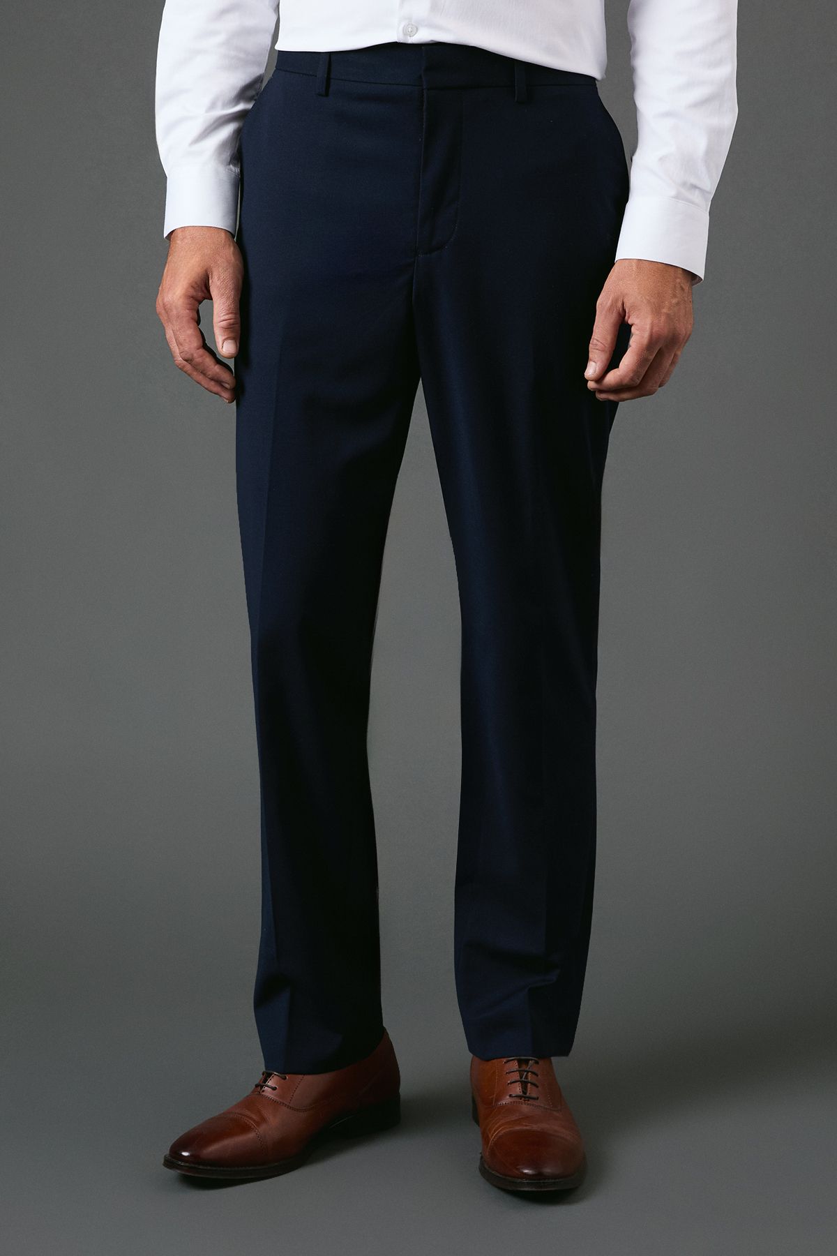 Burton Navy Tailored Fit Essential Suit Trousers