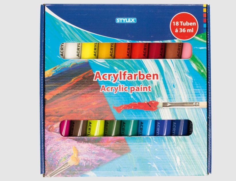 Acrylfarbe 18 Stk.