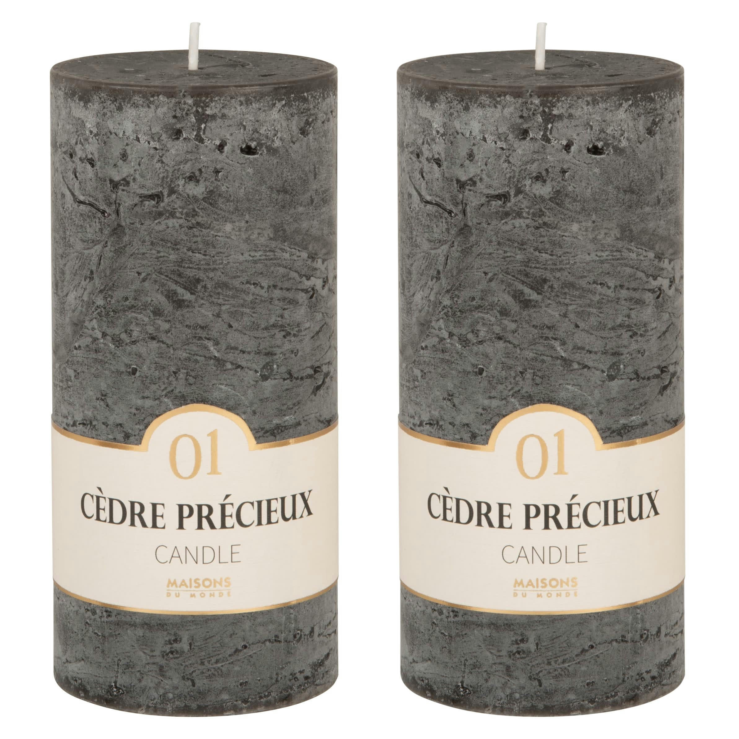 COLORAMA - Bougie parfumée gris foncé H15 490 g