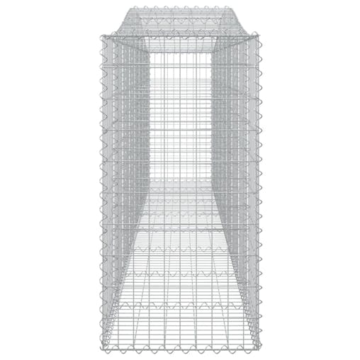 NNEVL Arched Gabion Baskets 3 pcs400x50x100/120 cm Galvanised Iron