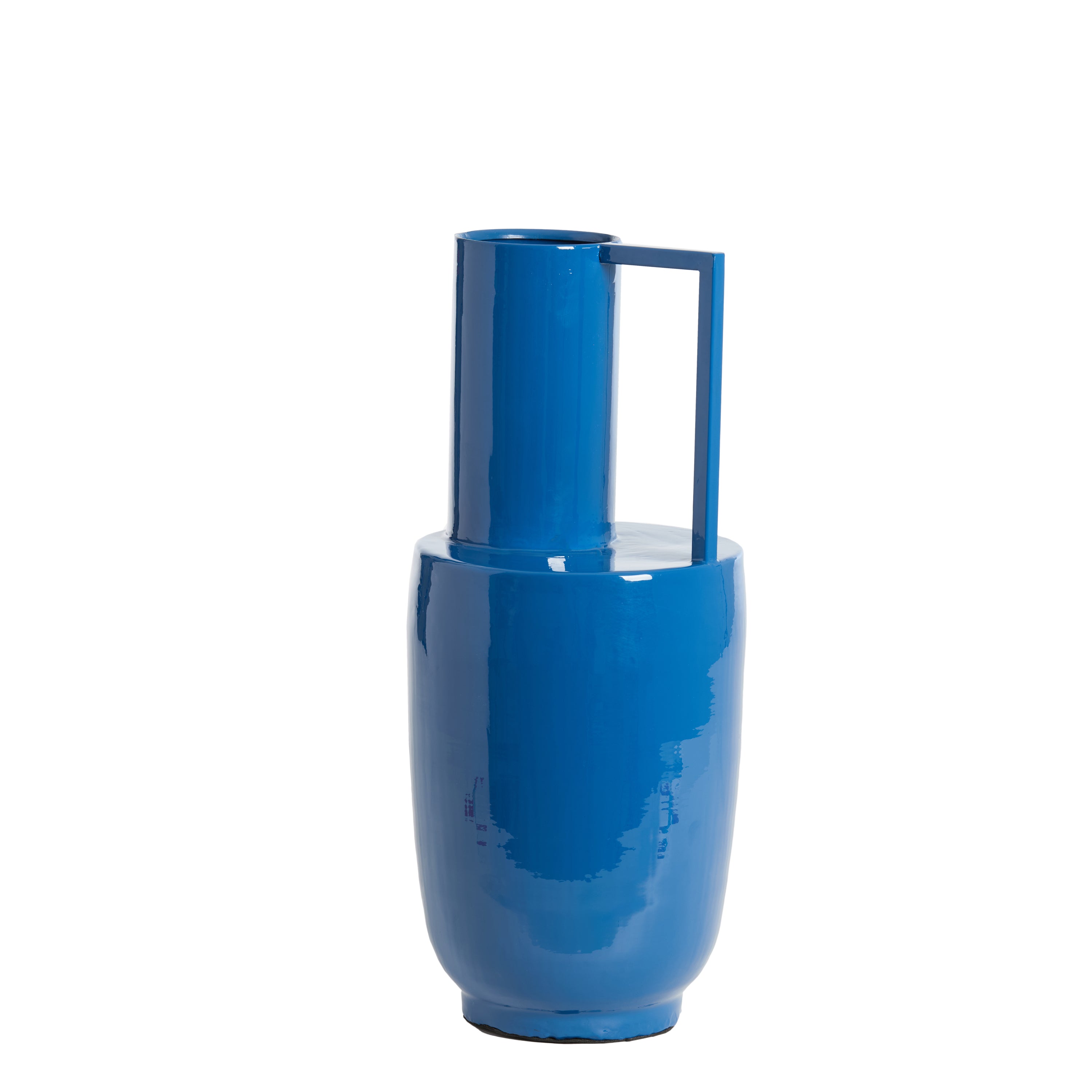 Light&living Vaas deco Ø20x53 cm CERTALO glans donker blauw