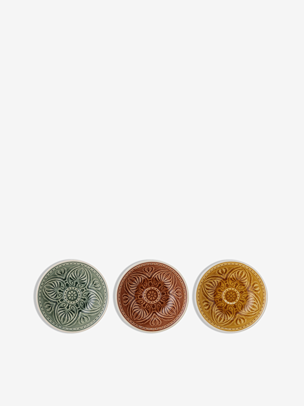 Set de 3 bowls retro gres d13 - bloomingville multicolore