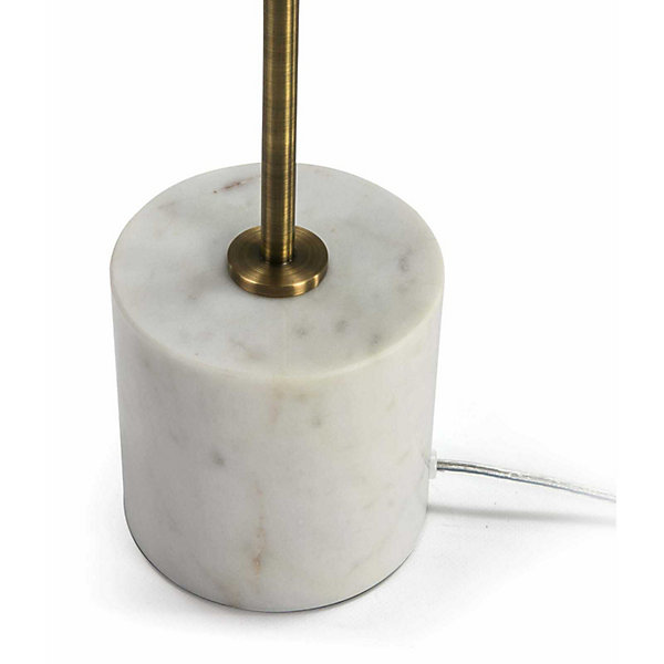 Lampadaire alcàntera 30 x 12 x 167 cm Or, blanc