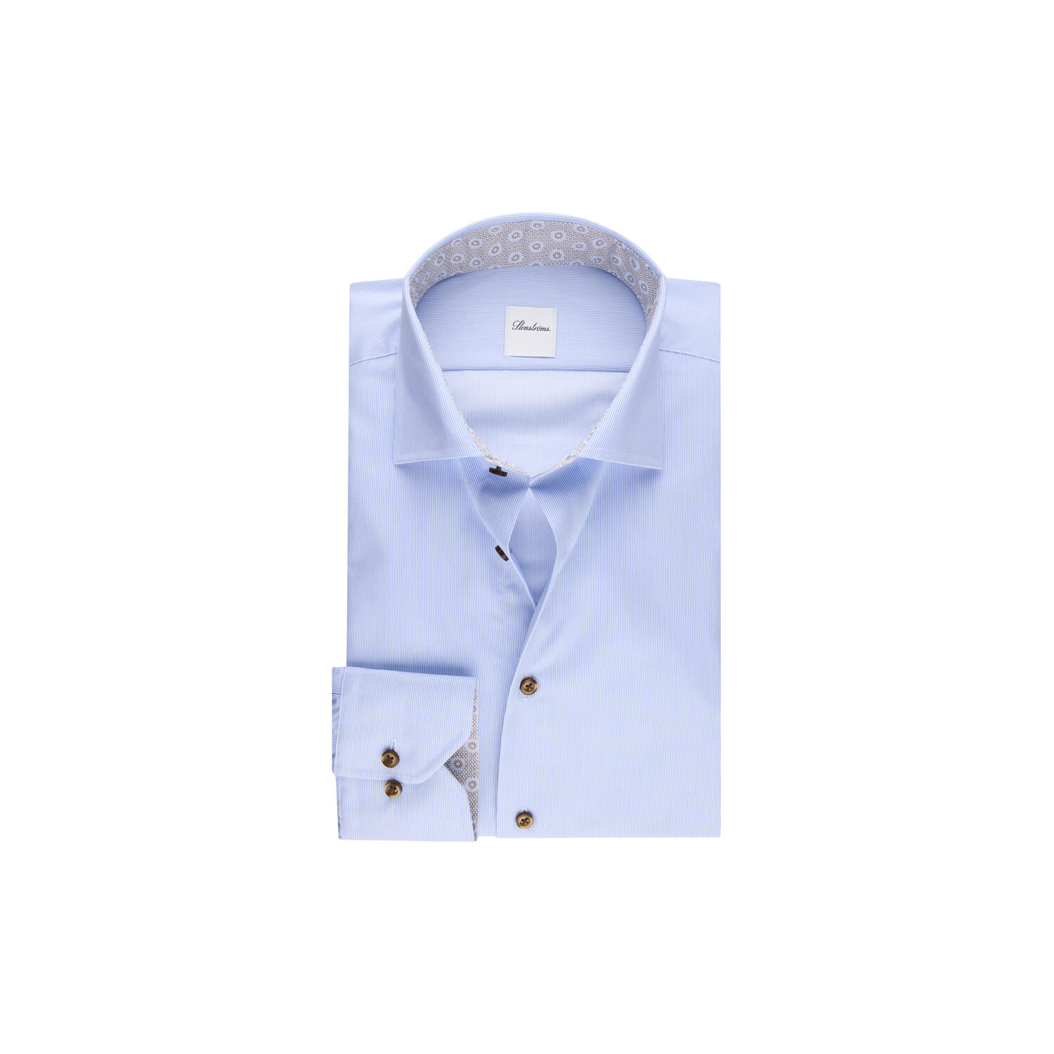 Regular C75 RM cuff Contrast, light blue stripe