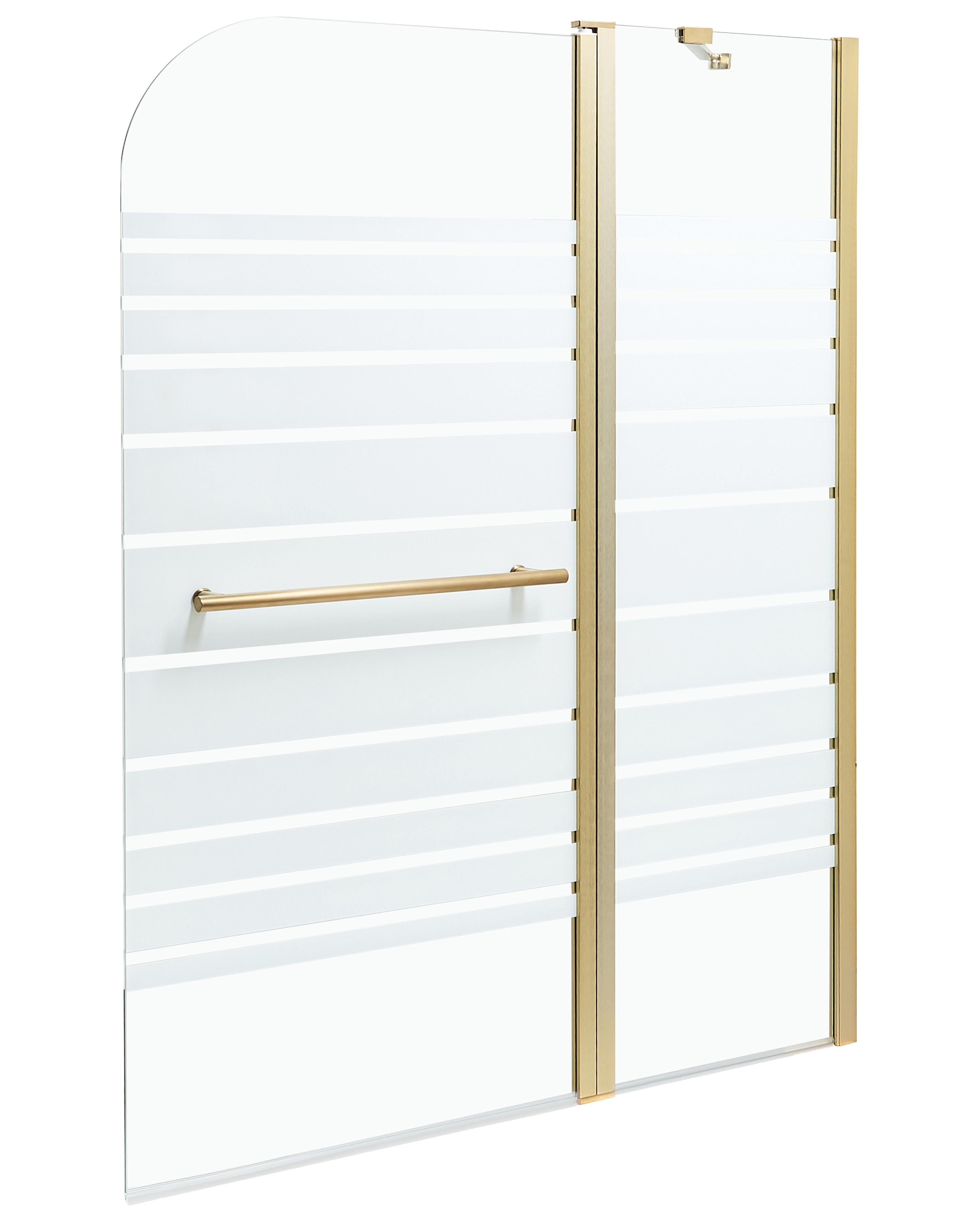 Shower Bath Screen TUAPI 1400 x 1000 mm Gold