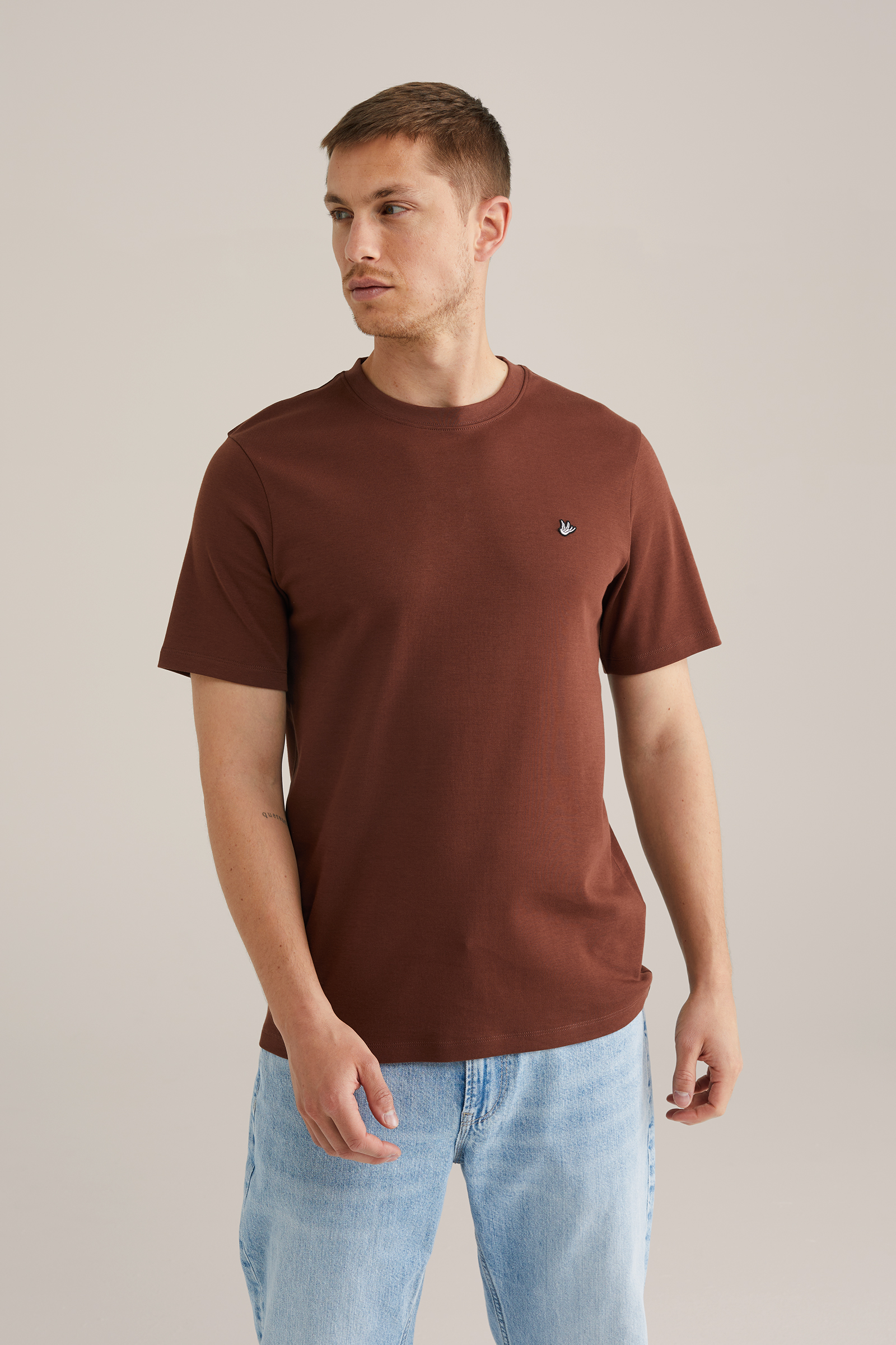 Heren Regular fit T-shirt met embroidery