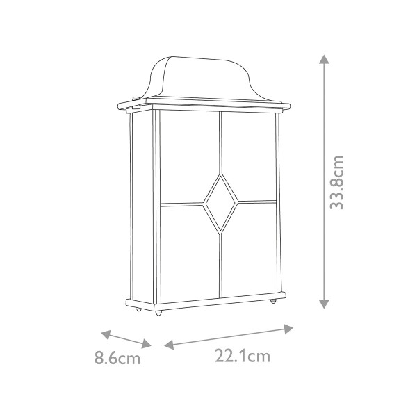 Kinkiet zewnętrznyczarny Wexford 2xE27x60W IP23 Elstead