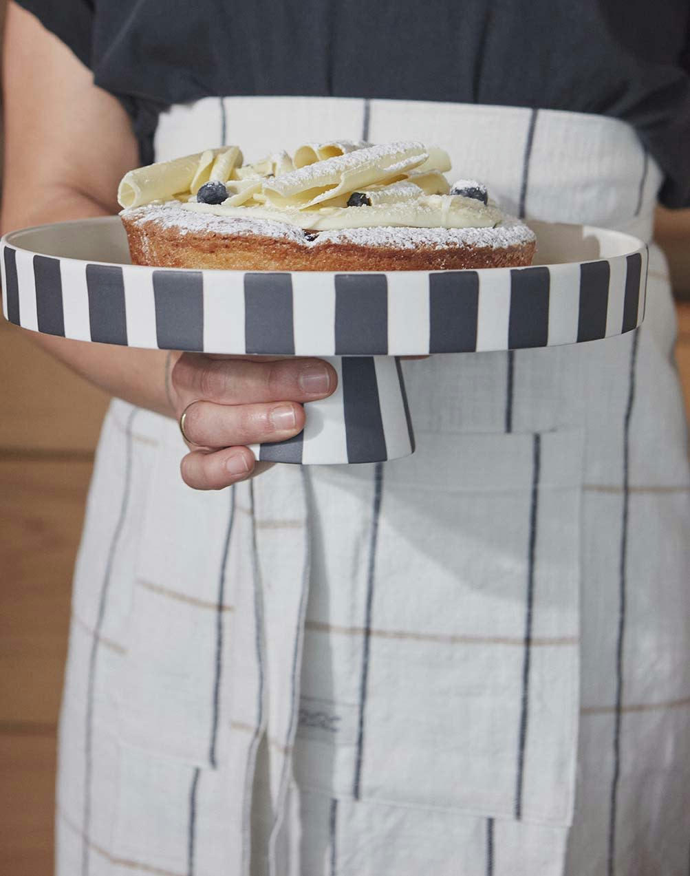 GOBI - Tablier blanc en coton organique H92x84cm