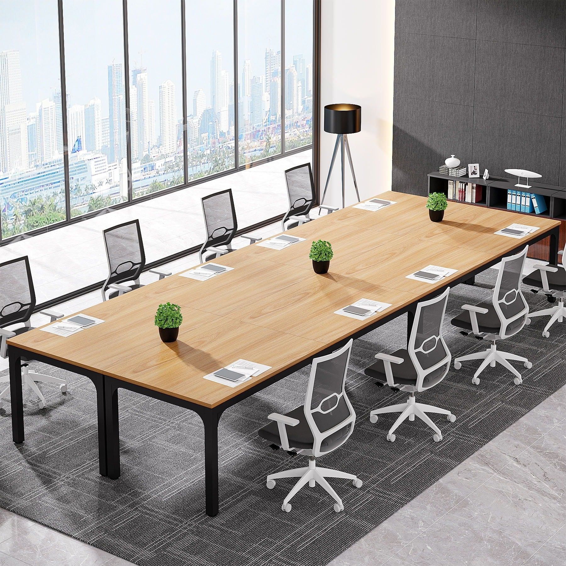 6.5FT Conference Meeting Seminar Business Table Set for 12-16 Person (Set of 4) - 4PCS
