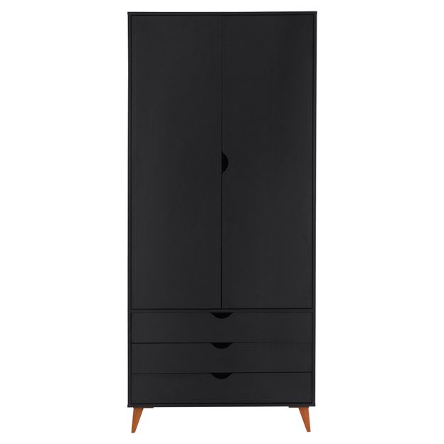 GUARDA-ROUPA 2 PORTAS/3 GAVETAS LIN