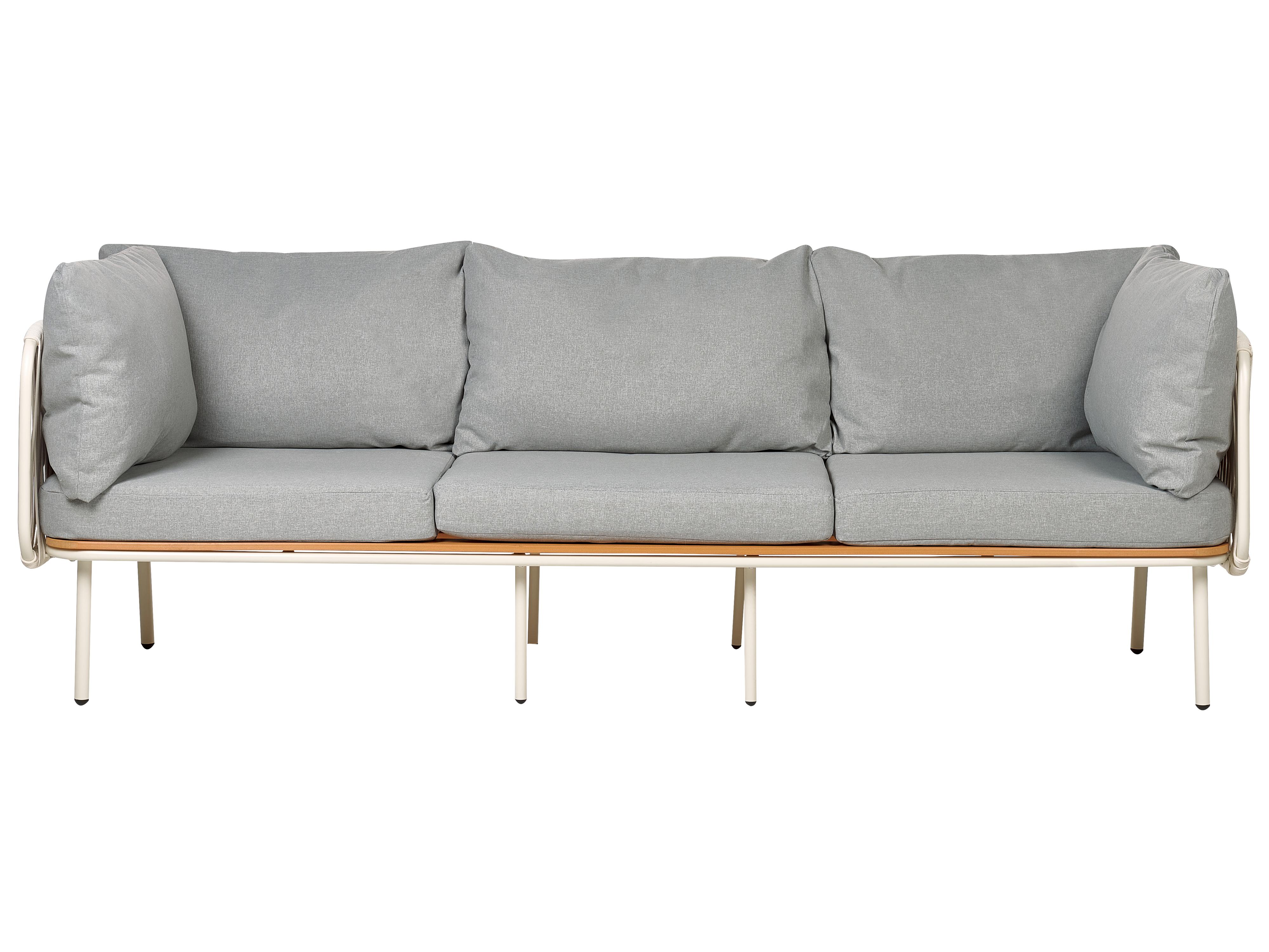 Garden Ottoman SENISE Metal Grey