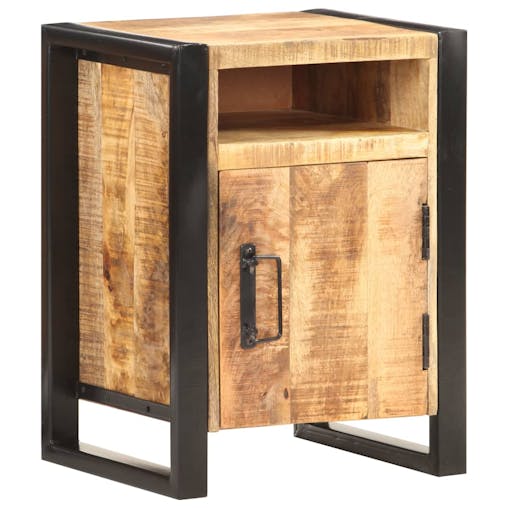 NNEVL Bedside Cabinet 40x35x55 cm Solid Wood Mango