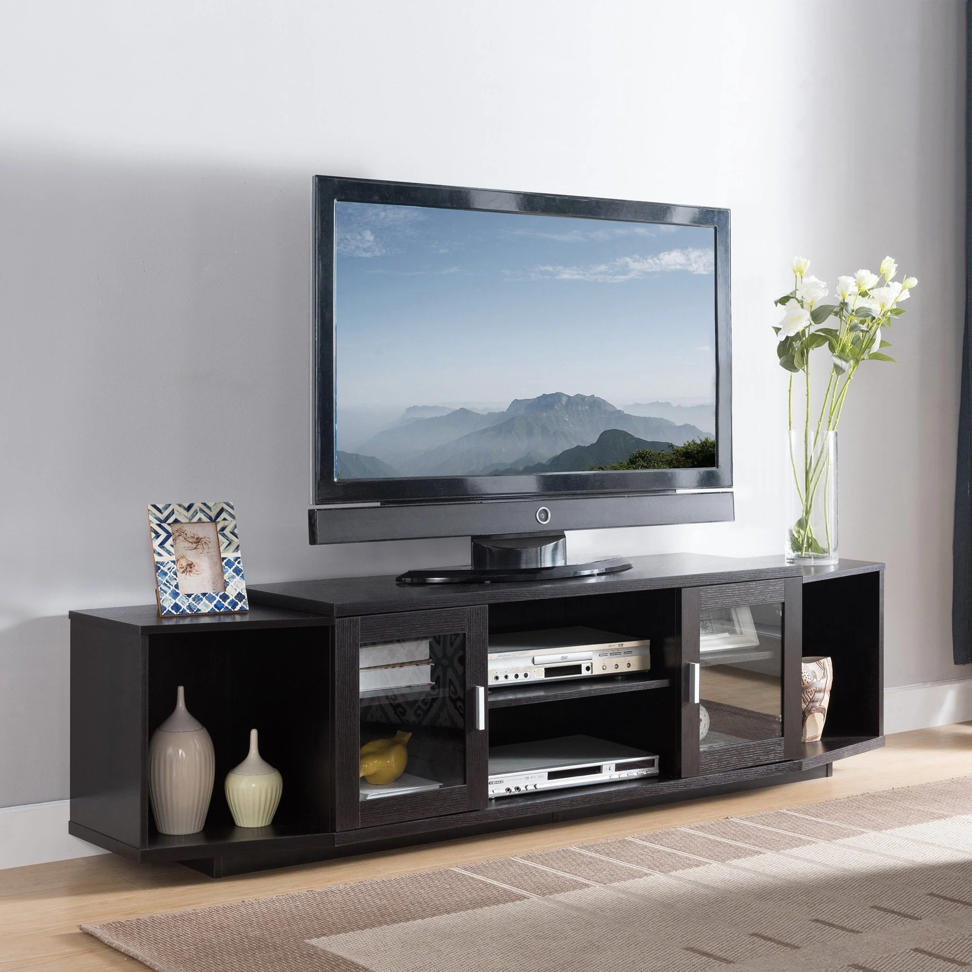 Rasa Contemporary 72-inch Multifunctional Storage TV Console by Furniture of America