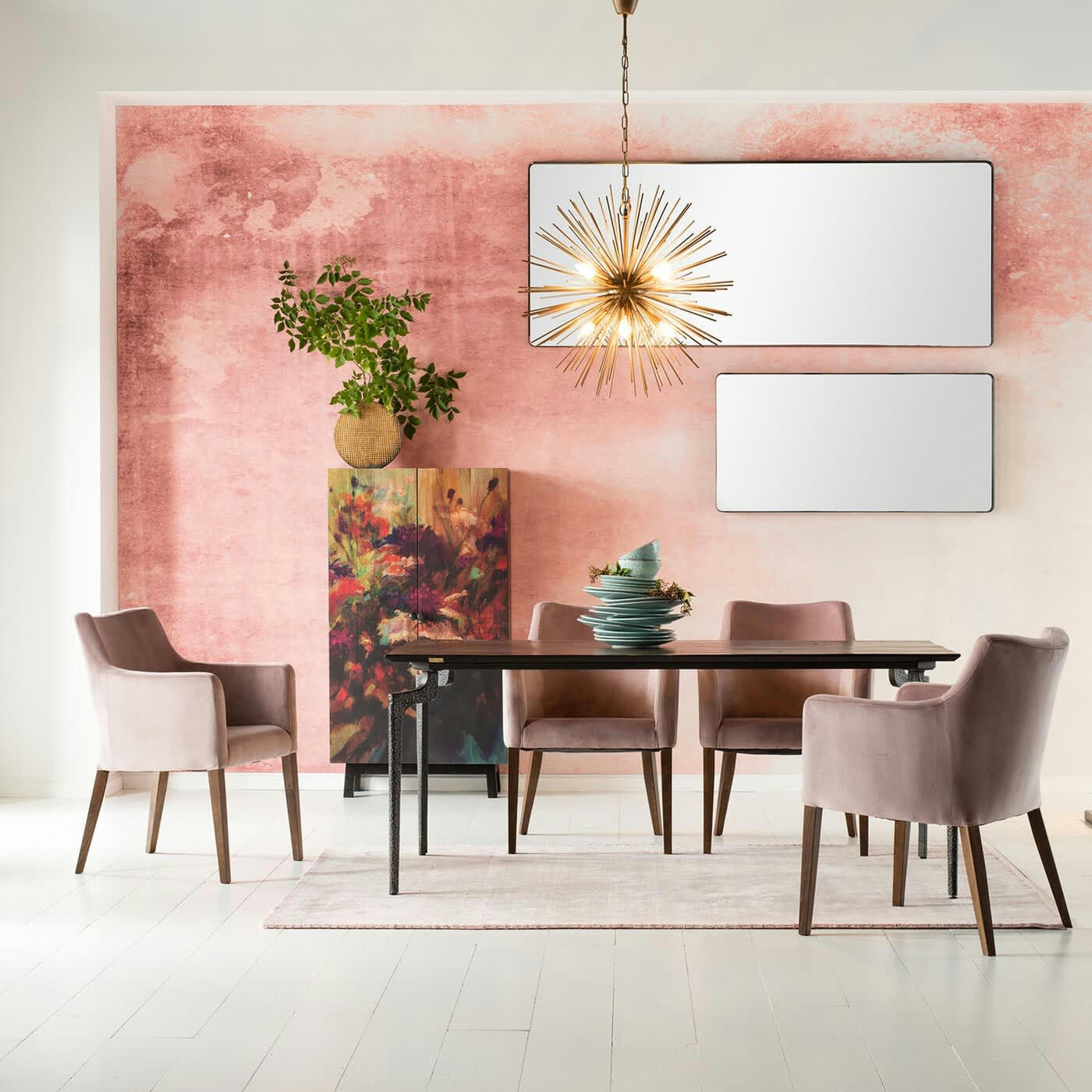 OMBRA SOFT - Miroir bords arrondis en métal noir 120x60