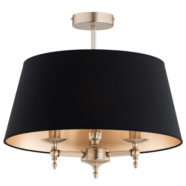 Lampa ROKSANA złoto-czarna 3xE14x10W wym:46x50x50cm IP20 Alfa