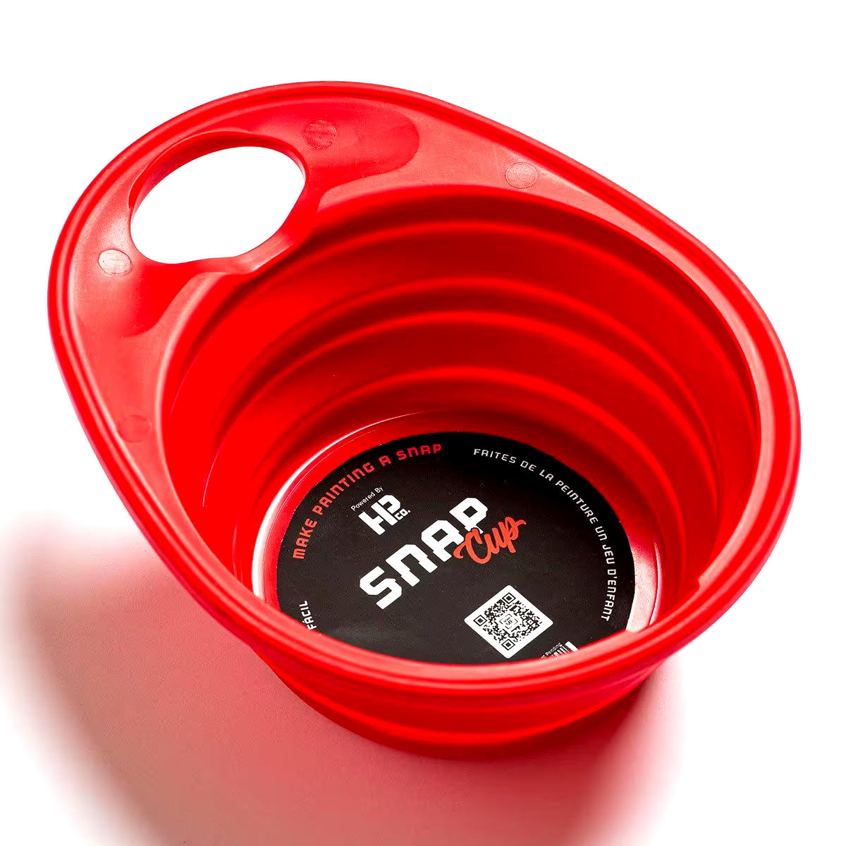 Handy Paint Collapsible Snap Cup, 0.5-L, Red
