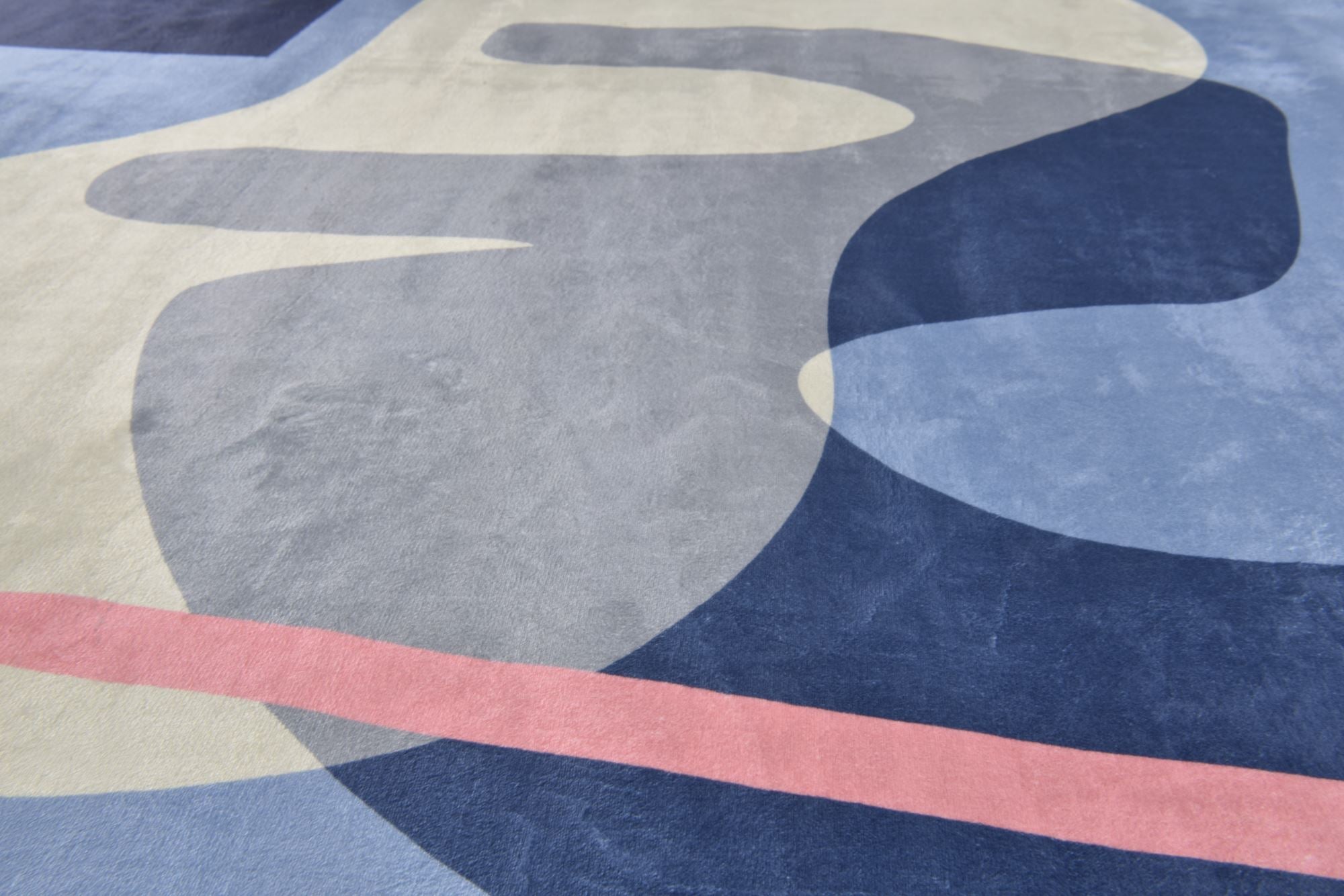 Tom Tailor Shapes Vloerkleed 160 x 230 cm - Blauw